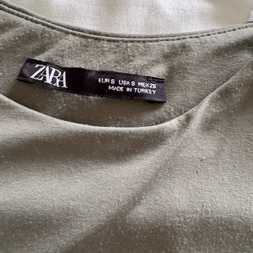 Zara Khaki Women’s Bodysuit - Picture 2 of 3